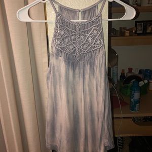 Soft & sexy tank with crochet top